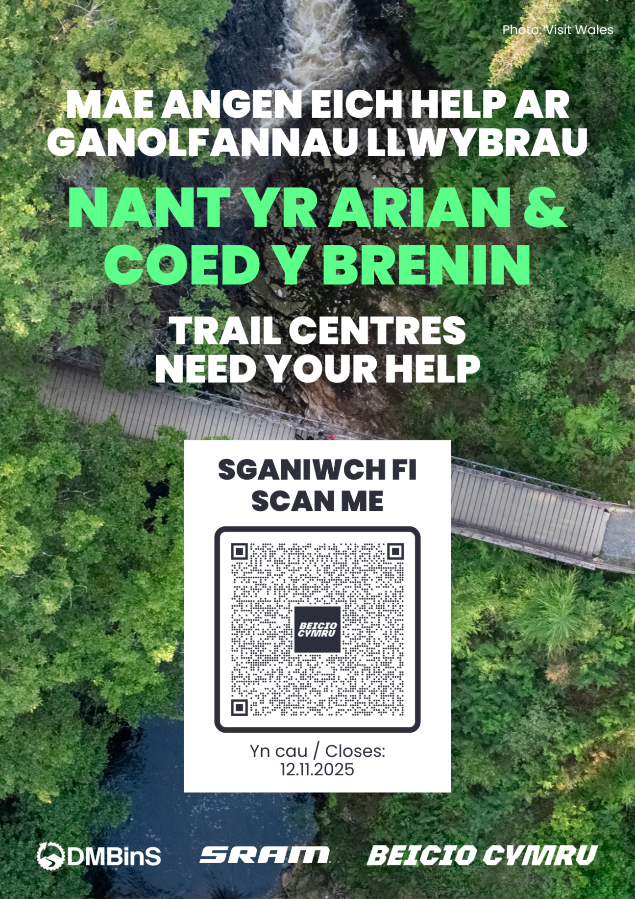 Nant yr Arian Coed y Brenin Trail Centre Future Survey Poster