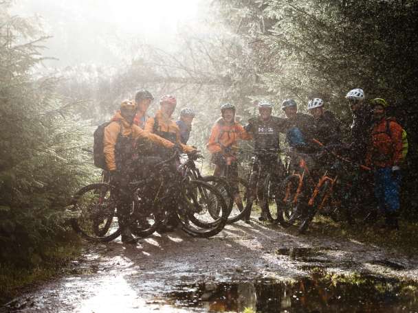 Conference rainy group shot