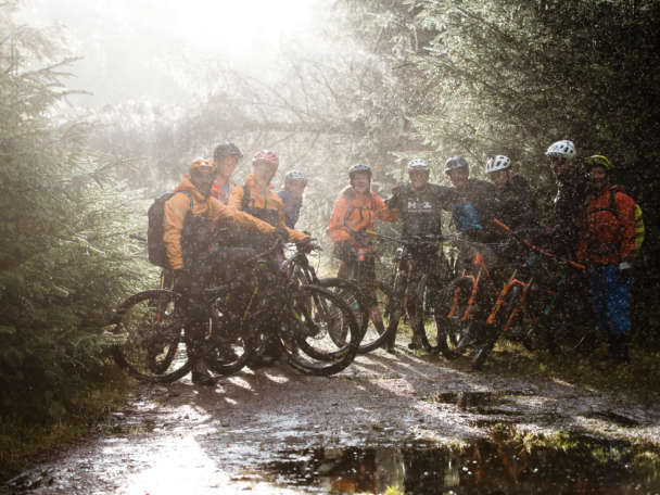 Conference rainy group shot